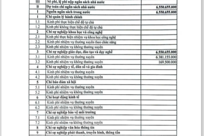 Quyết định về việc công bố công khai dự toán ngân sách năm 2025 của trường Tiểu học Phù Vân