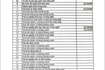 Quyết định về việc công bố công khai dự toán ngân sách nhà nước bổ sung tiền lương giáo viên chuyển ngạch năm 2024 của trường TH Phù Vân